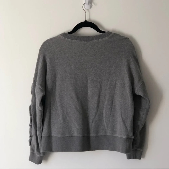 Miles by Madewell Gray Ruffle Sweater Women’s Small Cottagecore Granny Prairie - Picture 6 of 10